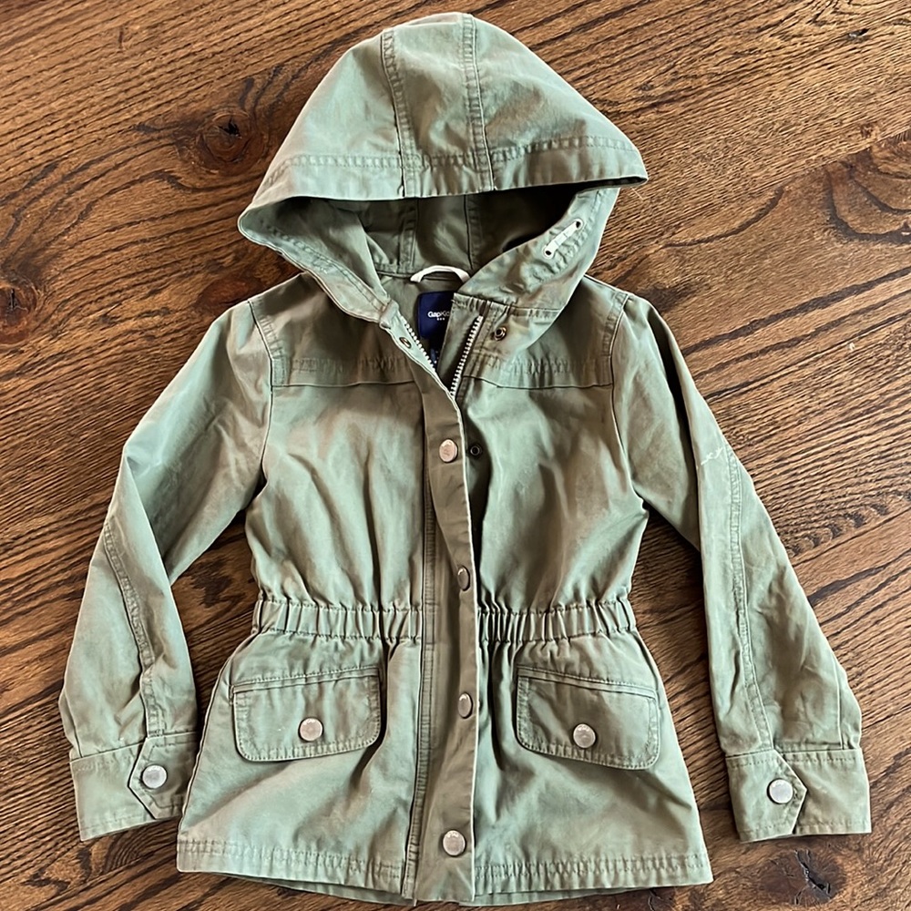 Girls Green Gap Jacket Size 6-7